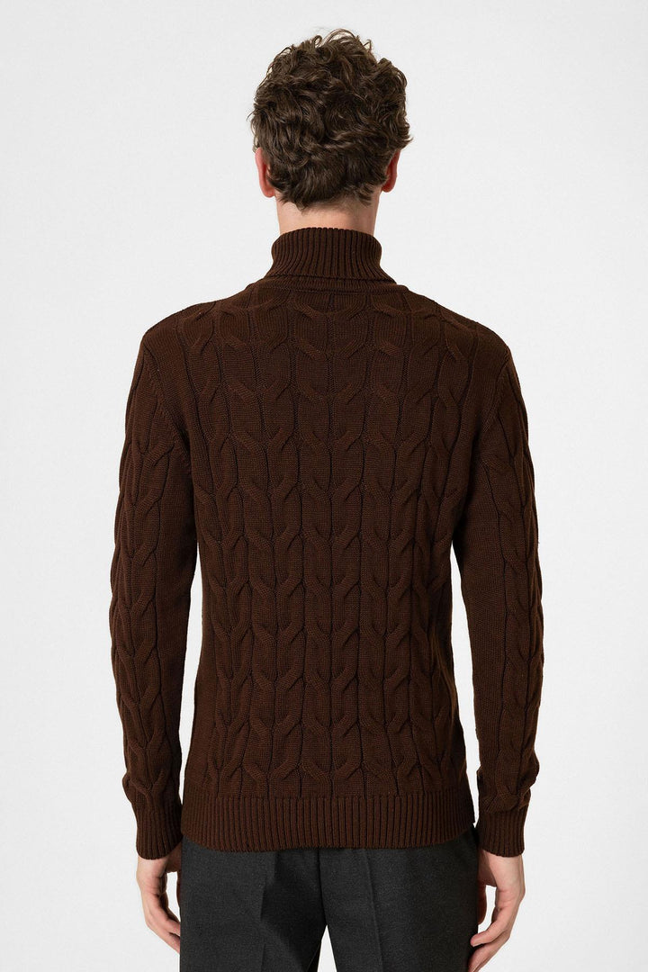 ANT Antioch Village Coffee Hair Braided Men's Sweater - Bowmanville