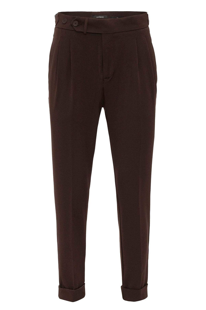 ANT Antioch Village Coffee High Waist Pleated Carrot Fit Men's Pants - Villahermosa