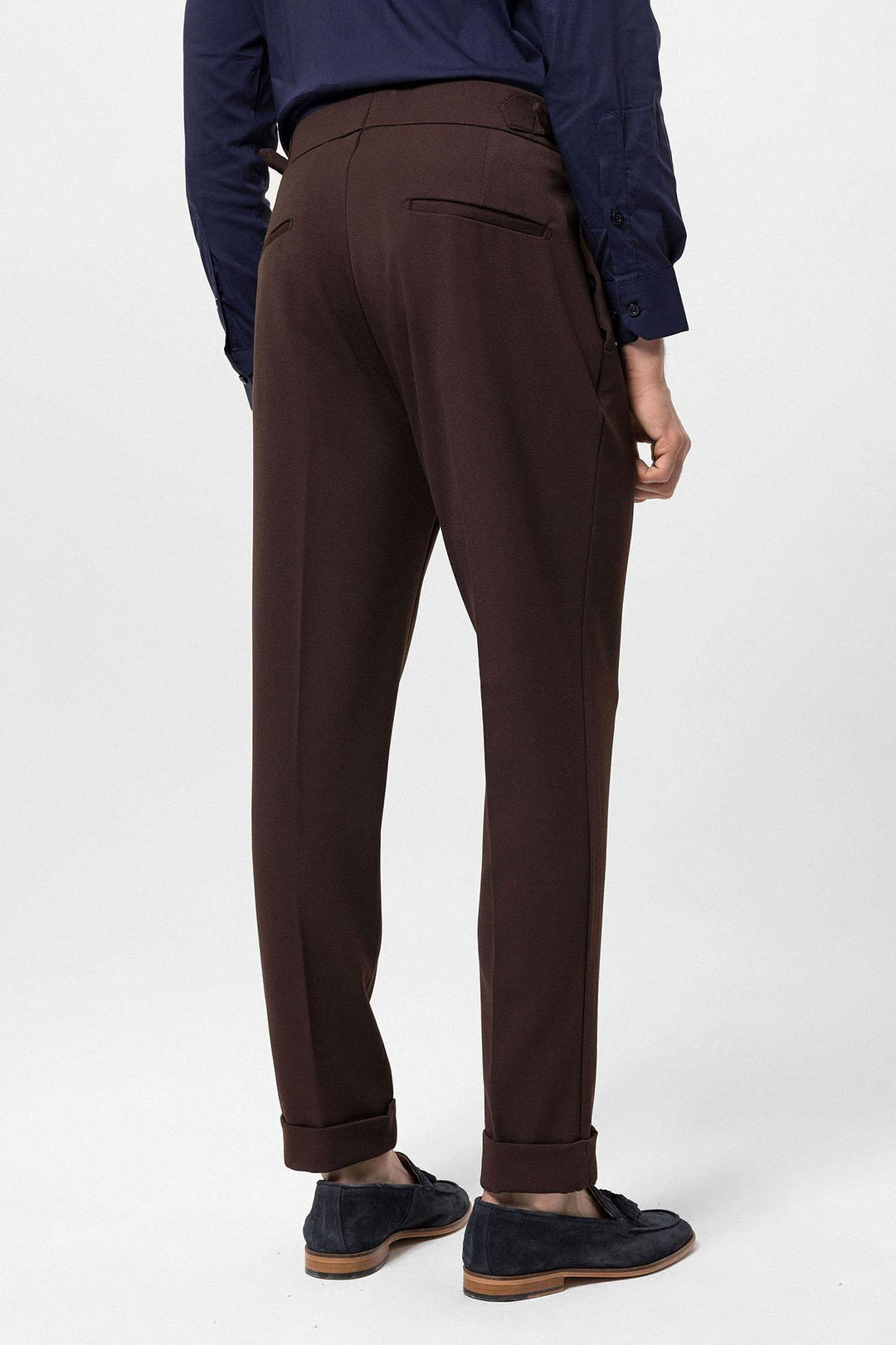 ANT Antioch Village Coffee High Waist Pleated Carrot Fit Men's Pants - Villahermosa
