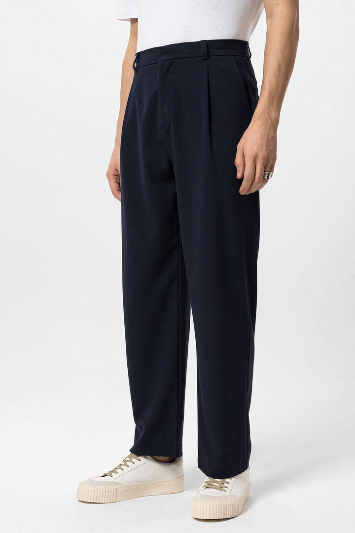 ANT Antioch Village Navy High Waist Baggy Men's Pants - Quimper