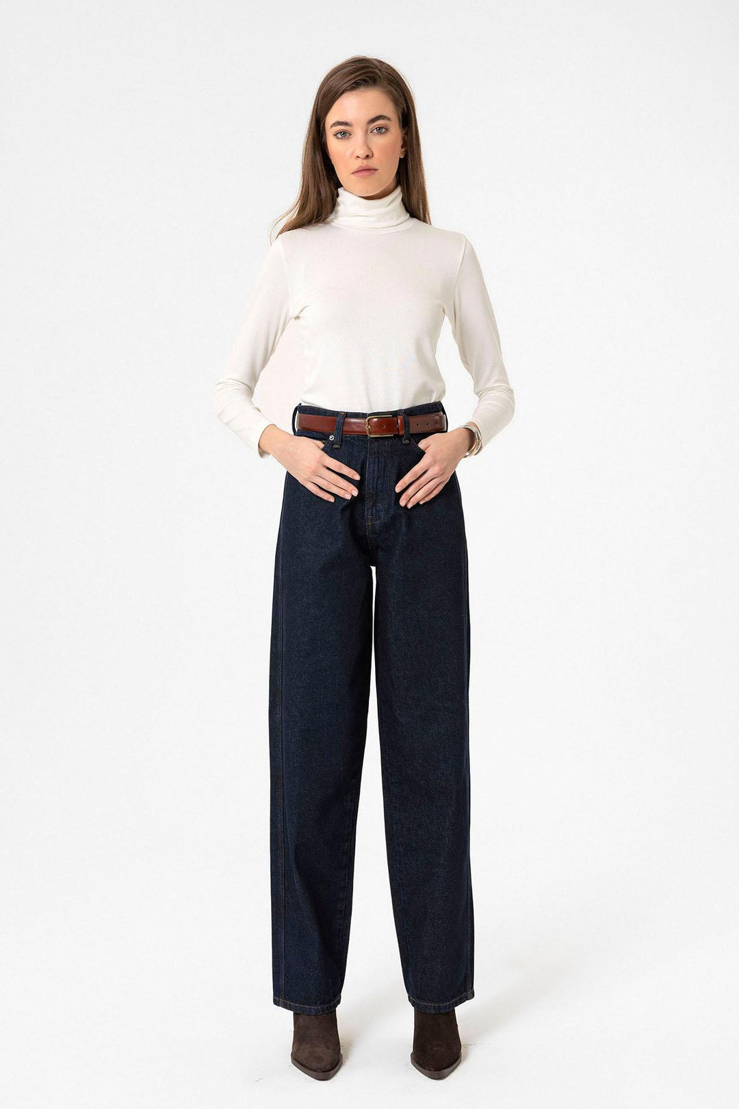 ANT Antioch Village Blue Woman High Waisted Jeans - Vicenza
