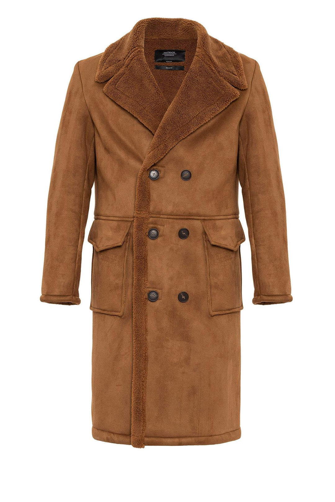 ANT Double Breasted Closure Lining Detailed Men's Coat - Grenoble