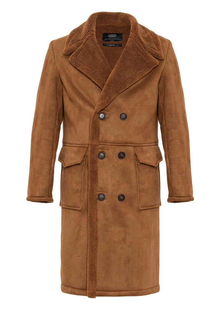 ANT Double Breasted Closure Lining Detailed Men's Coat - Grenoble