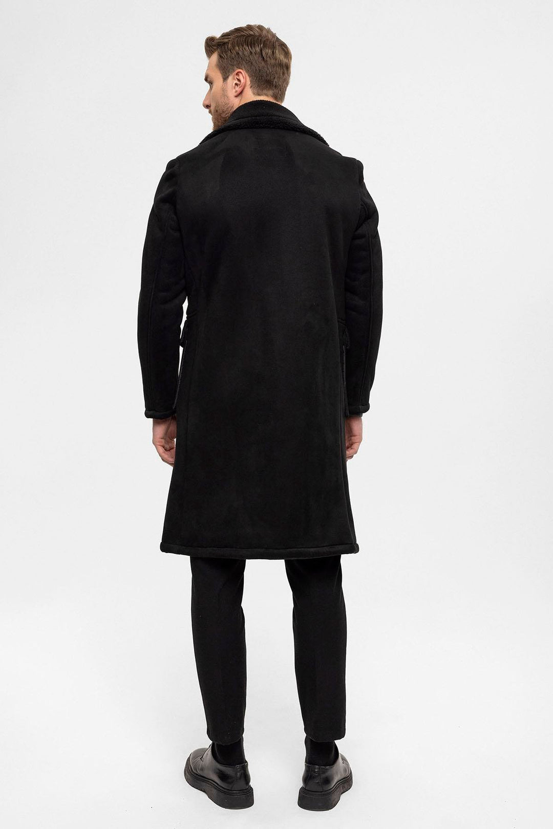 ANT Double Breasted Closure Lining Detailed Men's Coat - Goes