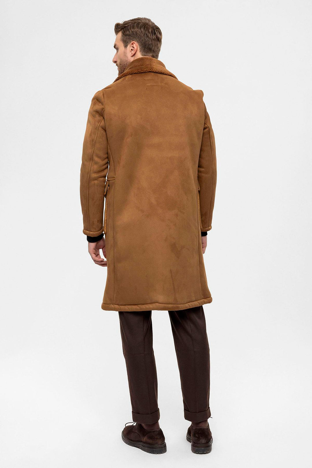 ANT Double Breasted Closure Lining Detailed Men's Coat - Grenoble