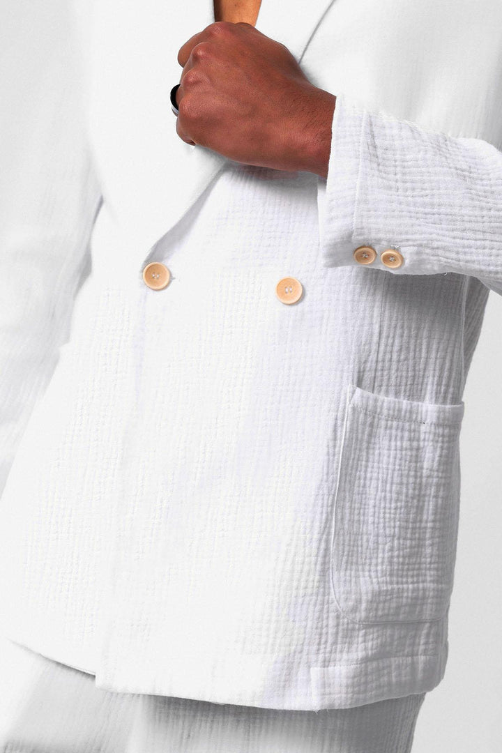 ANT Double-Breasted Unlined Men's Blazer Jacket - Logroño