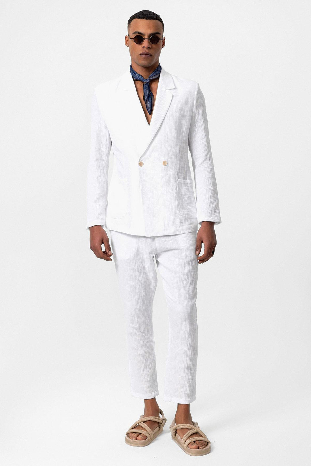 ANT Double-Breasted Unlined Men's Blazer Jacket - Logroño