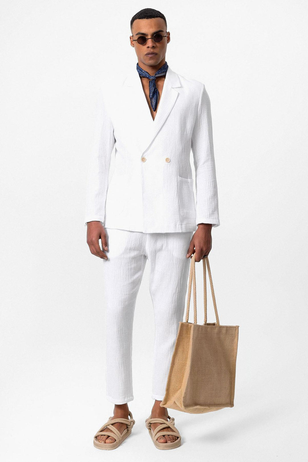 ANT Double-Breasted Unlined Men's Blazer Jacket - Logroño
