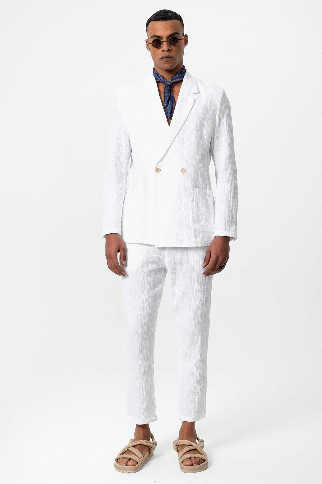 ANT Double-Breasted Unlined Men's Blazer Jacket - Logroño