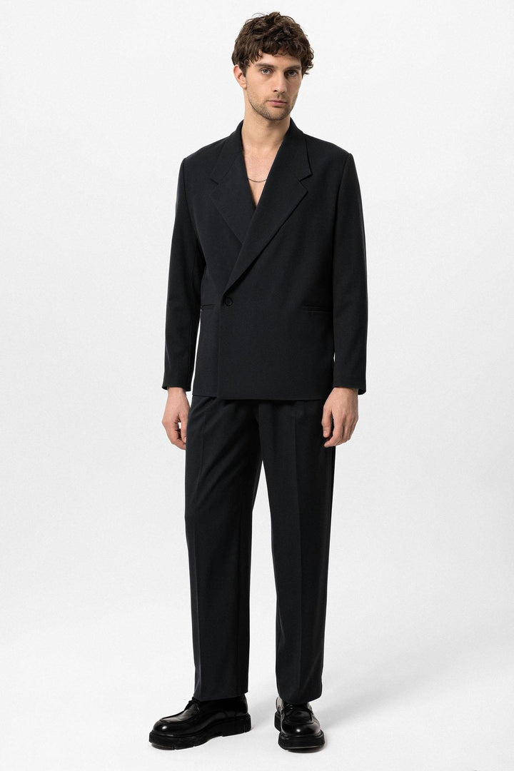 ANT Double-Breasted Men's Blazer Jacket with Flap Pocket - Alphen aan den Rijn