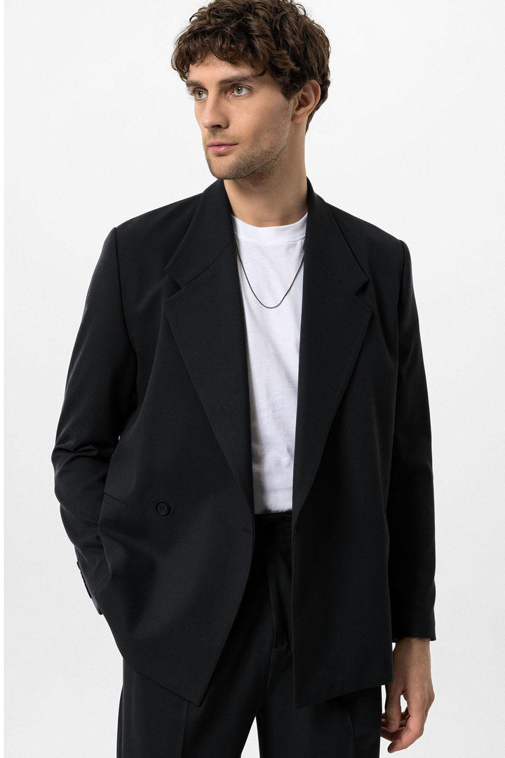 ANT Double-Breasted Men's Blazer Jacket with Flap Pocket - Alphen aan den Rijn