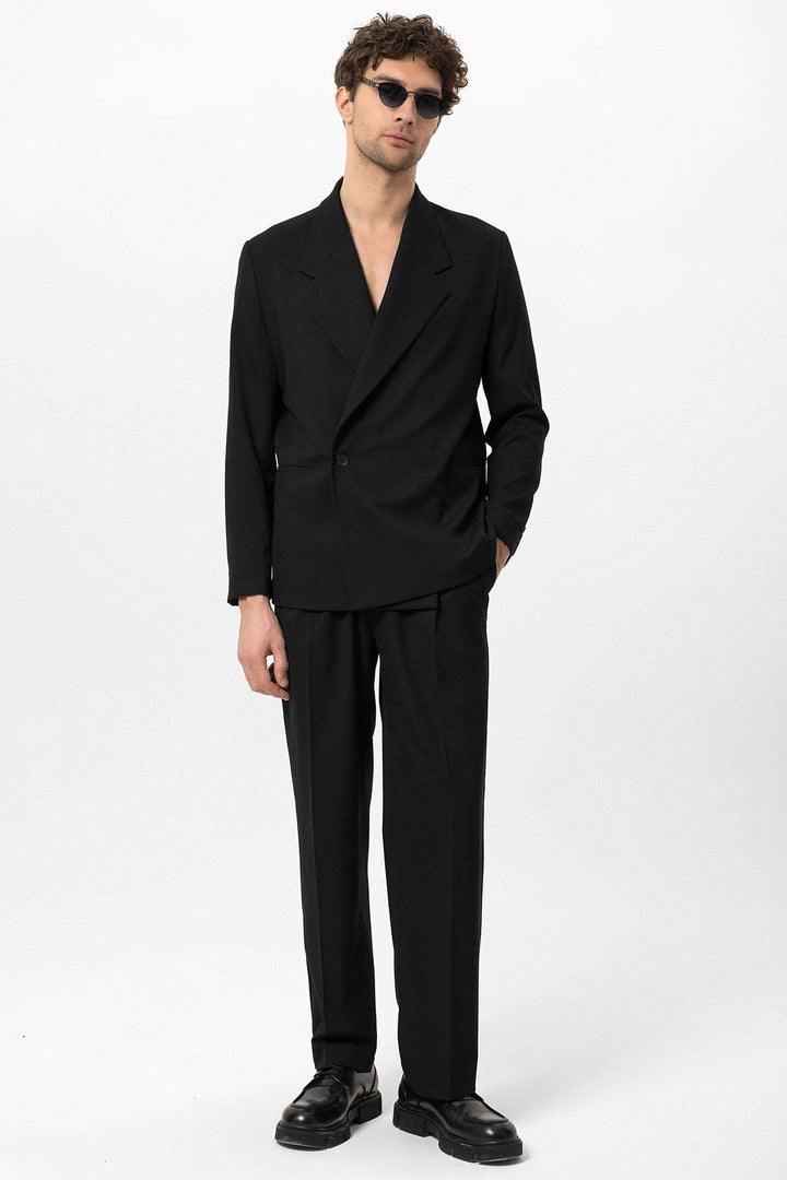 ANT Double-Breasted Men's Blazer Jacket with Flap Pocket - Alphen aan den Rijn