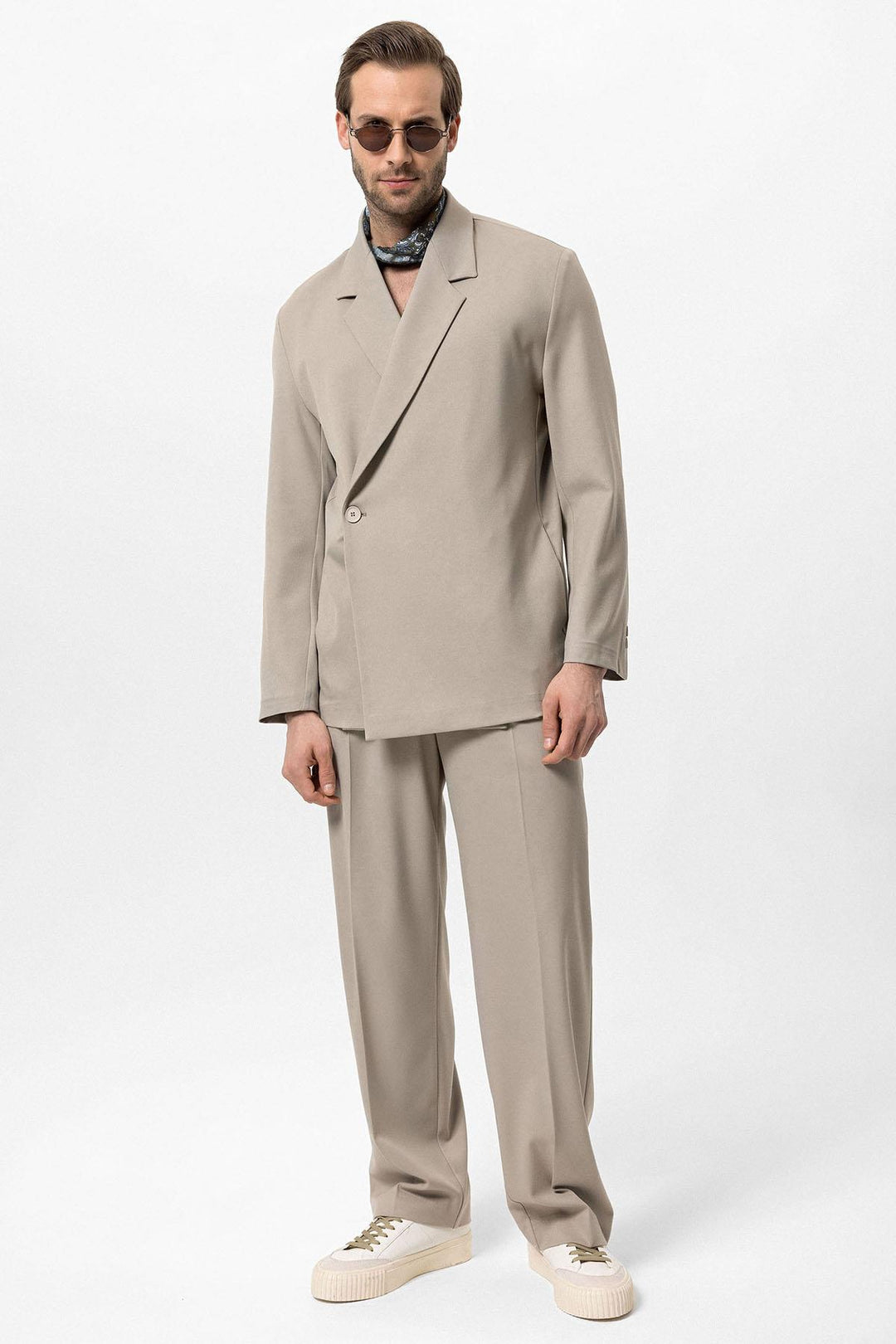ANT Double Breasted Closure Hidden Pocket Men's Blazer Jacket - Wauwatosa