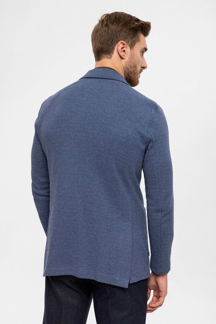 ANT Double-Breasted Knitwear Men's Blazer Jacket - Arcadia