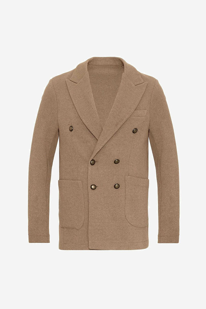 ANT Double-Breasted Knitwear Men's Blazer Jacket - Reims