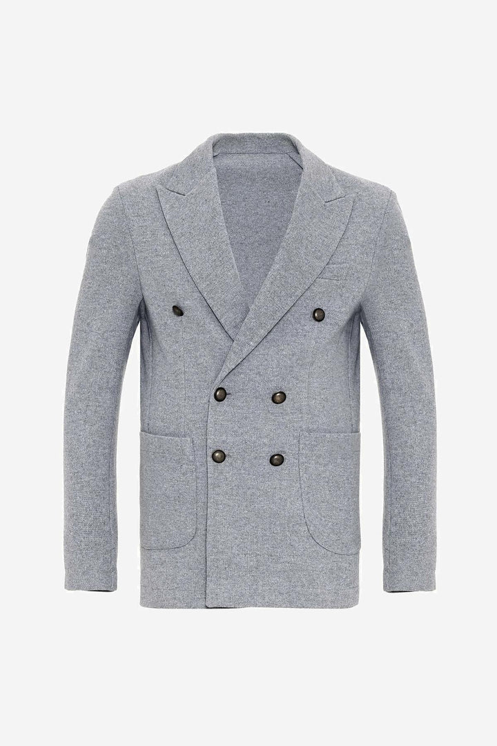 ANT Double-Breasted Knitwear Men's Blazer Jacket - Abrantes