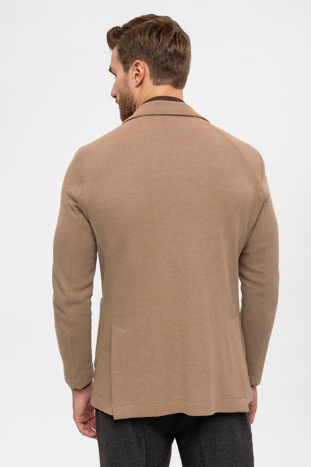 ANT Double-Breasted Knitwear Men's Blazer Jacket - Reims