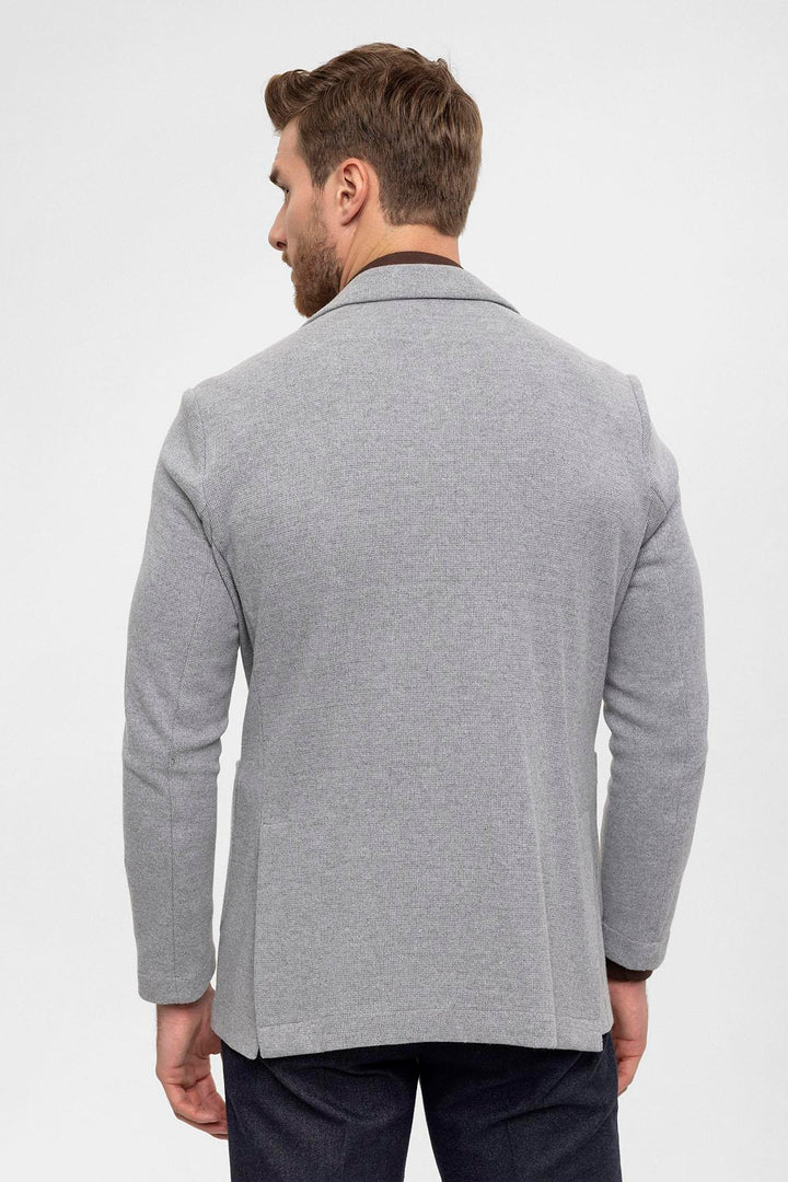 ANT Double-Breasted Knitwear Men's Blazer Jacket - Abrantes
