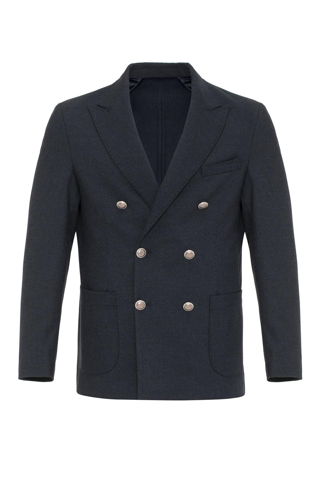 ANT Antioch Navy Unlined Double-Breasted Men's Blazer Jacket - University City