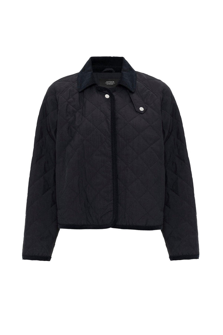 ANT Antioch Blue Women's Polo Neck Quilted Coat - Clichy