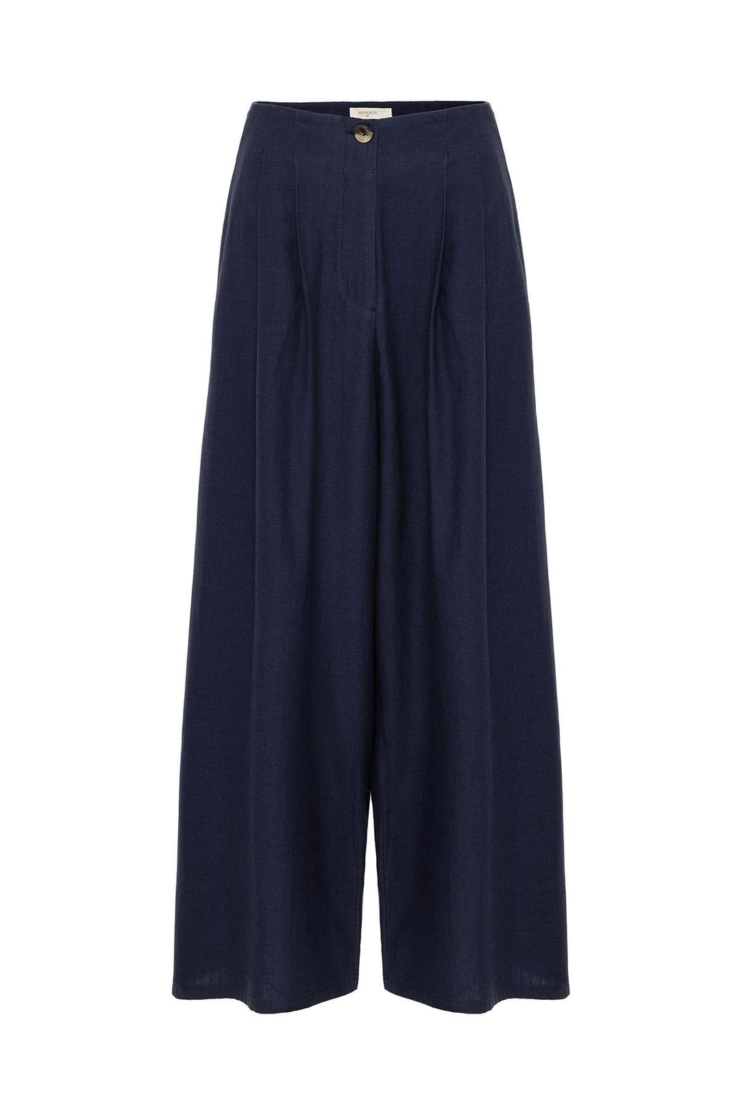 ANT Antioch Navy Linen Blend Women's Culotte Pants - Brühl