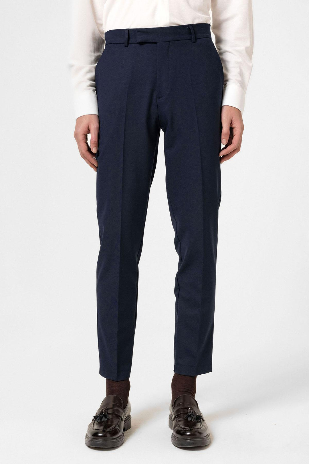 ANT Antioch Navy Blue Classic High Waist Men's Trousers - Úbeda