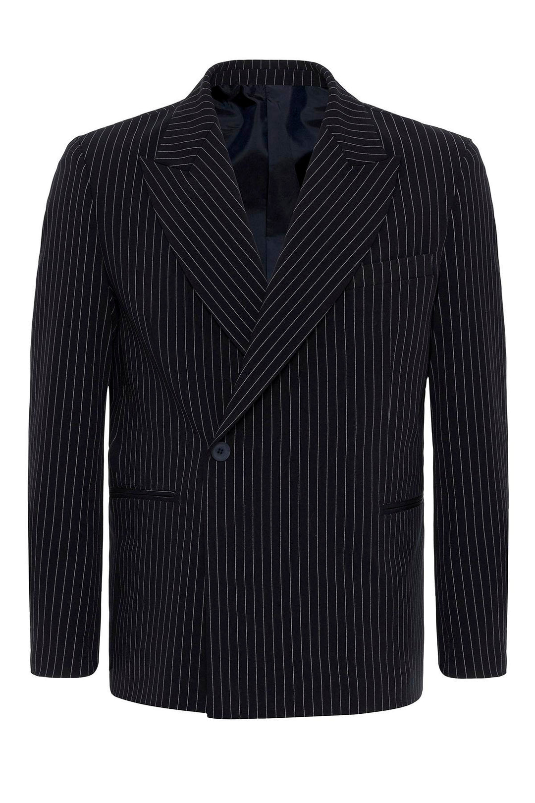 ANT Double-breasted Closure Striped Men's Blazer Jacket - Lloret de Mar