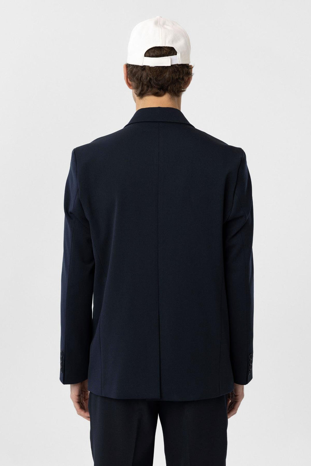 ANT Antioch Navy Blue Double Breasted Closure Flap Pocket Men's Blazer Jacket - Shawnee