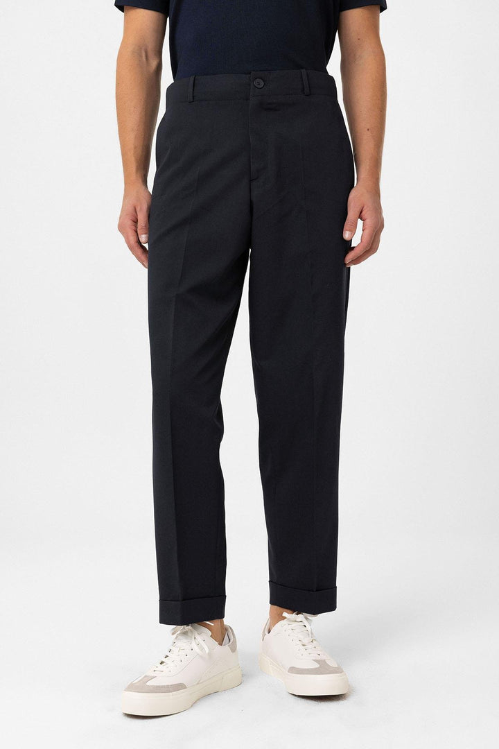 ANT Antioch Navy High Waist Straight Fit Men's Pants - Ashton