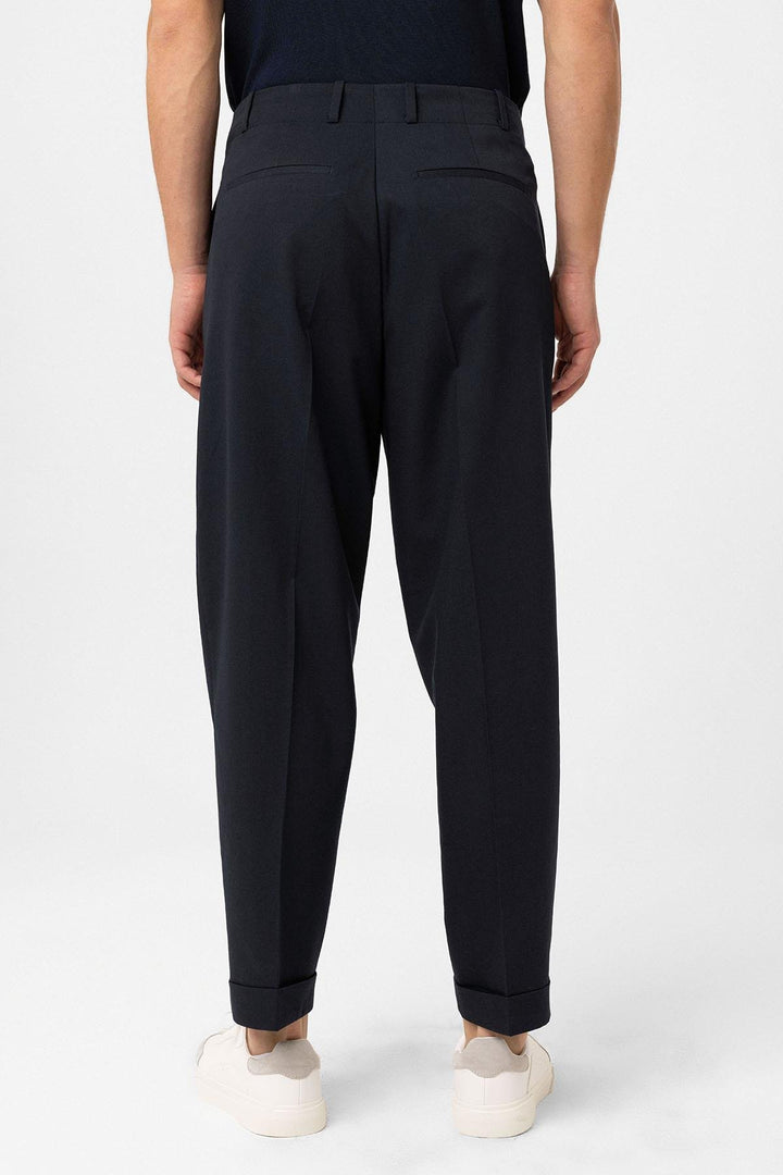 ANT Antioch Navy High Waist Straight Fit Men's Pants - Ashton