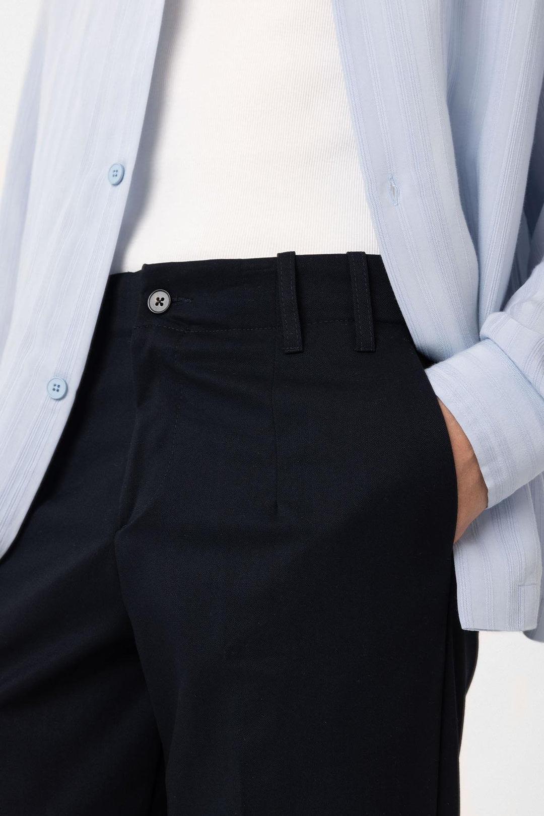 ANT Antioch Navy High Waist Straight Fit Men's Pants - Rueil-Malmaison