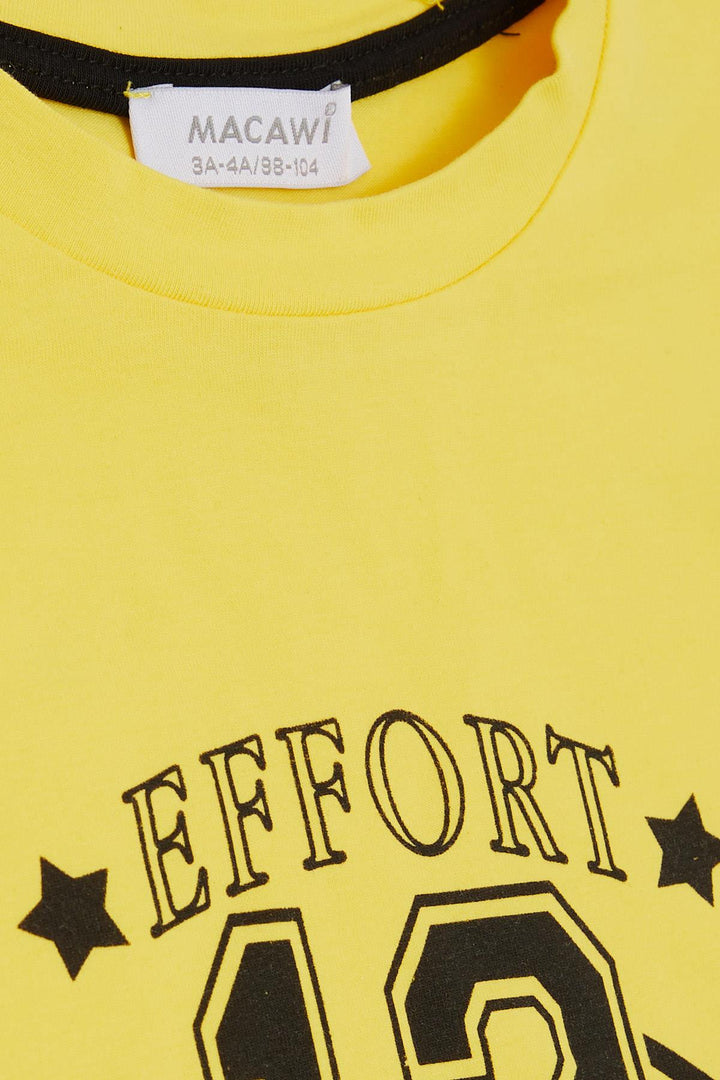 BRE Macaw Girl Child Leggings Set with Number Print, 3-7 Years, Yellow - Noisy-le-Grand