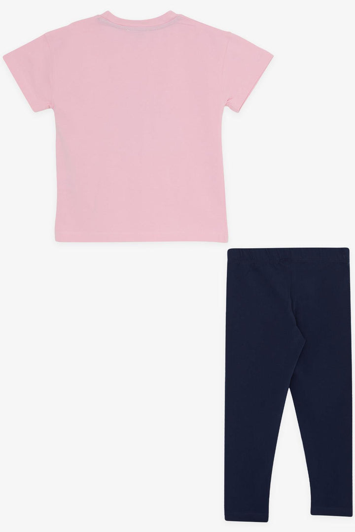 BRE Macaw Girl Child Leggings Set with Number Print, 3-7 Years, Pink - Aigáleo