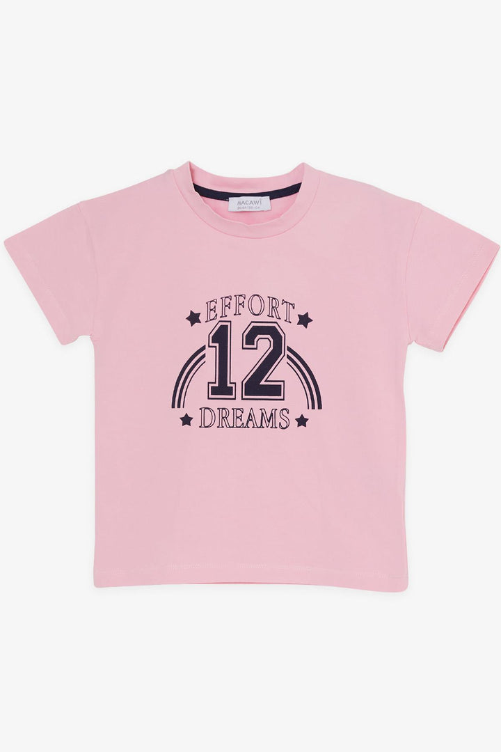 BRE Macaw Girl Child Leggings Set with Number Print, 3-7 Years, Pink - Aigáleo