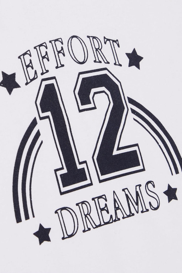 BRE Macaw Girl Child Leggings Set with Number Print, 3-7 Years, White - Harrisonburg