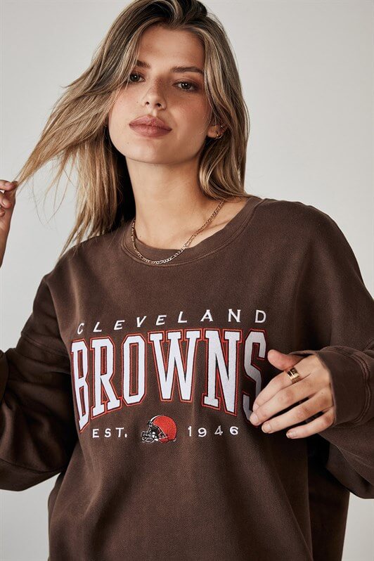 MDX Mad Girls Brown Printed Women's Sweatshirt MG1210 - Hattingen