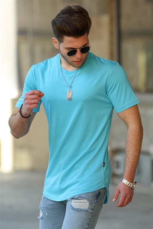 MDX Madmext Basic Blue Men's T-shirt 4500 - Gravesend