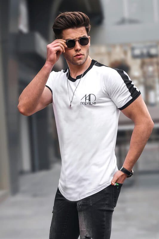 MDX Madmext Printed White Men's T-shirt 4472 - Missouri City