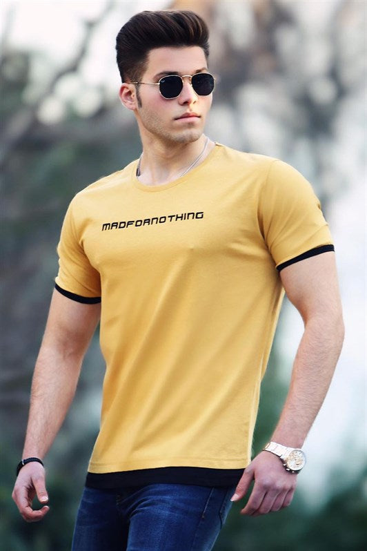 MDX Madmext Printed Yellow Men's T-shirt 4479 - Gela