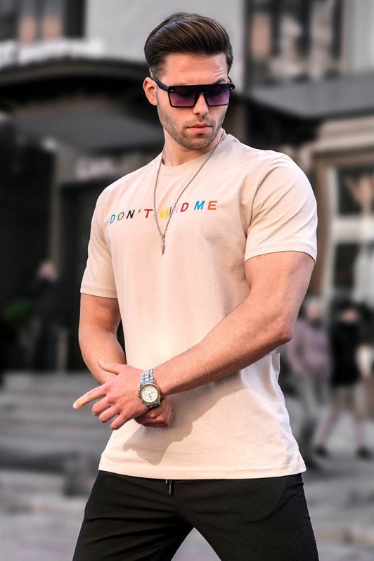 MDX Madmext Men's Beige T-Shirt 5363 - Harlingen