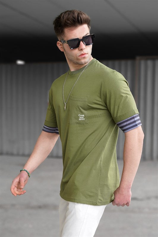 MDX Madmext Men's Khaki T-shirt 5806 - Montgomery