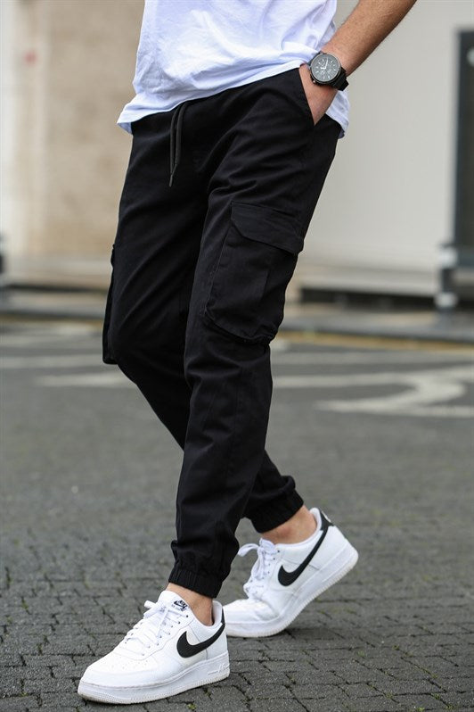 MDX Madmext Men's Black Cargo Pocket Pants 5447 - Canton – Clos