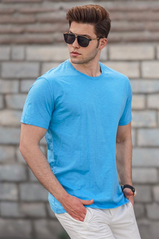 MDX Madmext Men's Turquoise Basic T-shirt 5268 - Independence