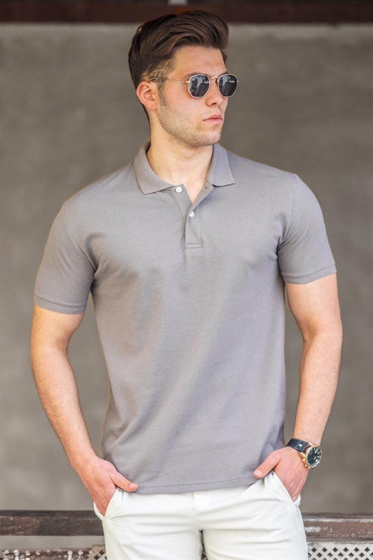 MDX Madmext Smoke Basic Polo Neck Men's T-shirt 5101 - Gent