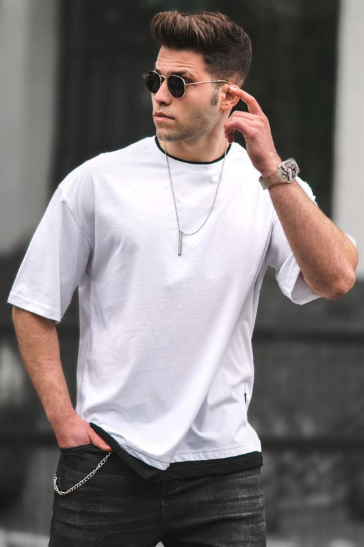 MDX Madmext Oversize White Men's T-shirt 4978 - Bedford