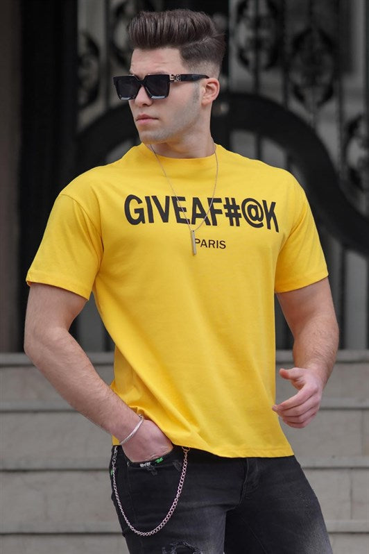 MDX Madmext Yellow Men's T-shirt 4969 - Câmara de Lobos