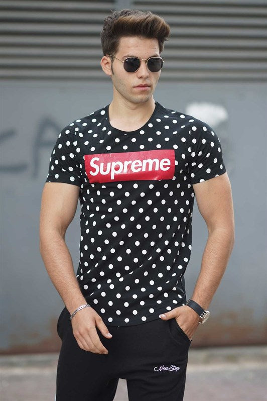 MDX Madmext Black Dotted Men's T-shirt 2640 - Gap
