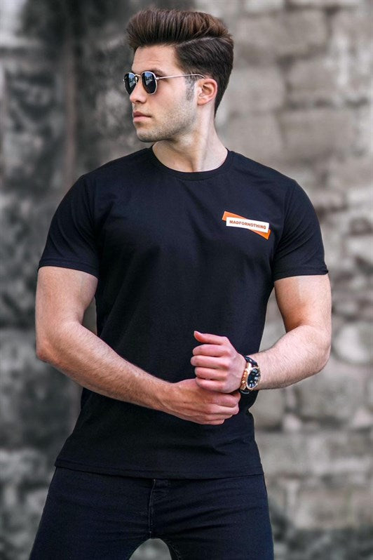 MDX Madmext Black Men's Printed T-shirt 5270 - Fountainebleau