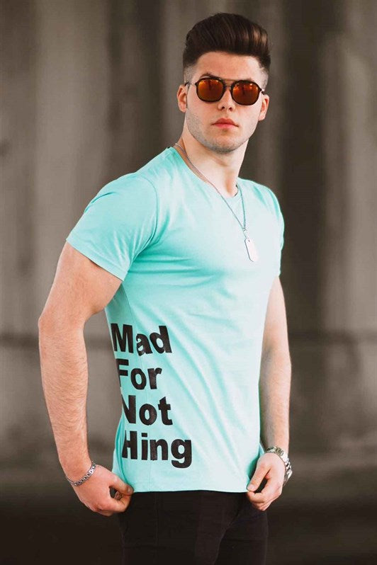 MDX Madmext Turquoise Printed Men's T-shirt 4553 - Tamuín