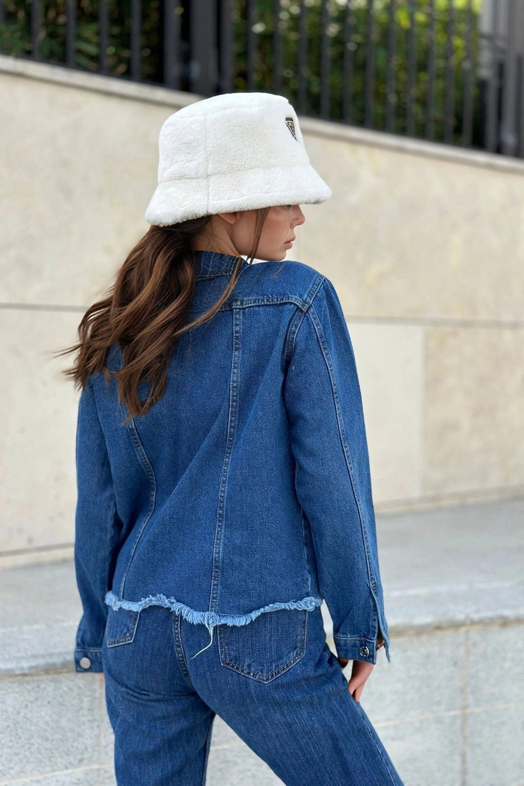 Blue Pocket Denim Jacket BCBSK-25700-KT003 - Chalco